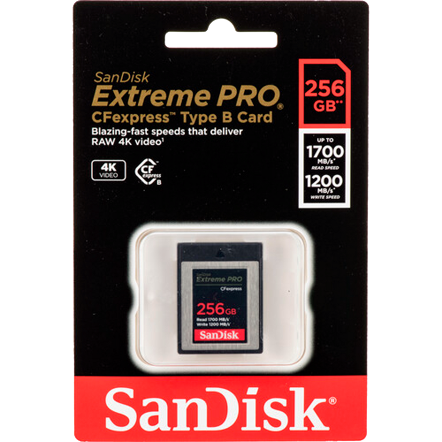 SanDisk 256GB Extreme PRO CFexpress Card Type B
