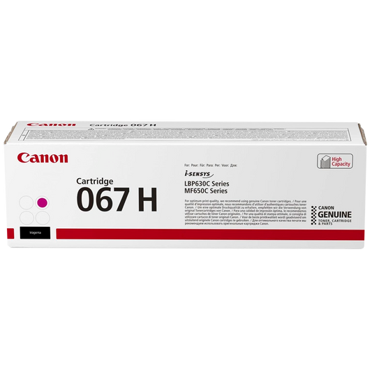 Canon 067 H High Yield Toner Cartridge, Magenta