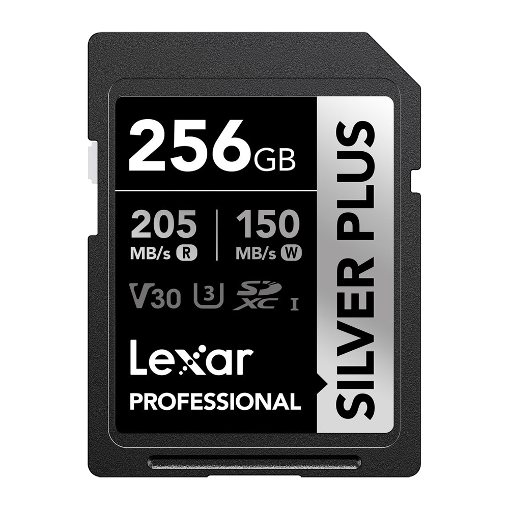 Lexar 256GB Professional SILVER PLUS UHS-I SDXC Memory Card