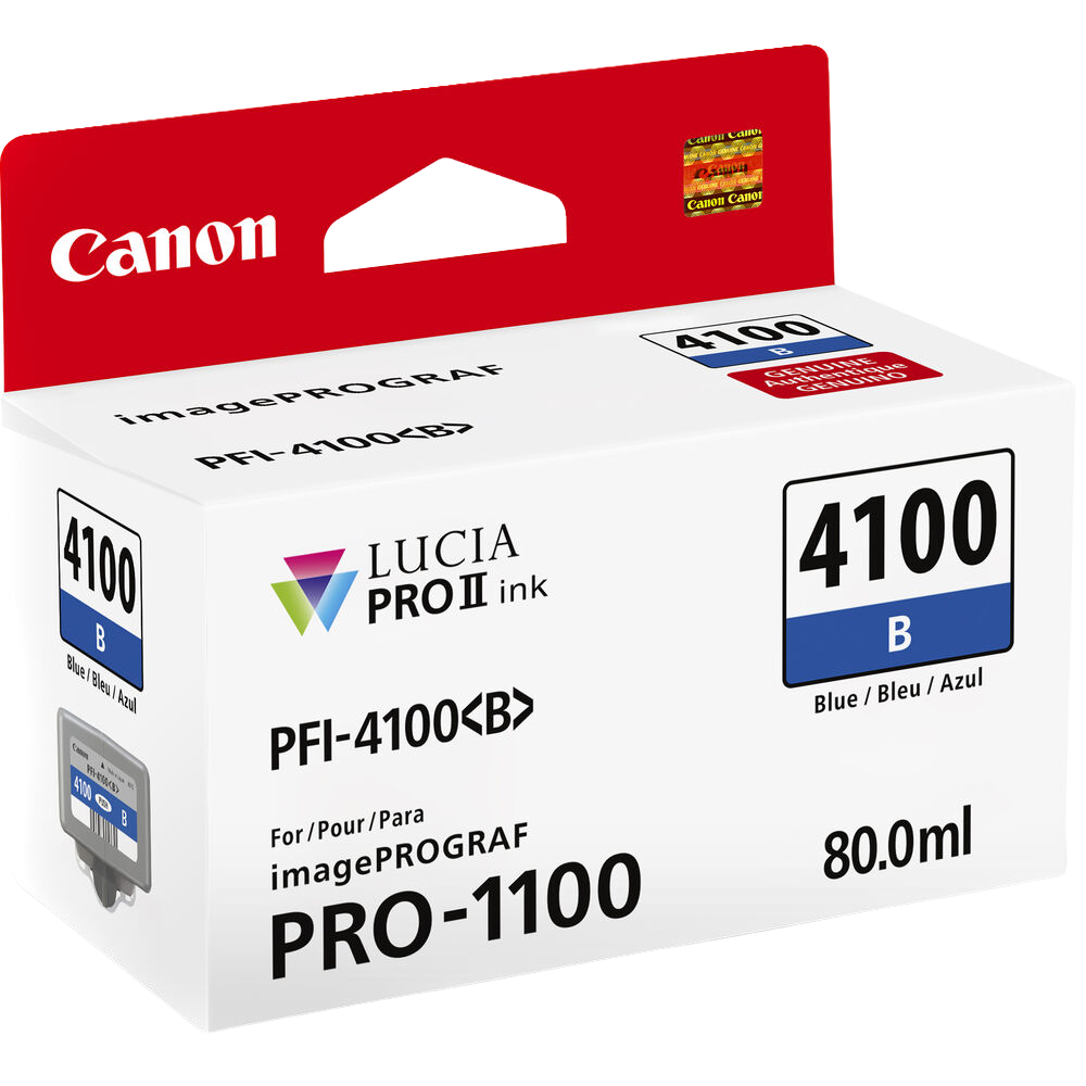 Canon PFI-4100 Blue Pigment Ink Tank
