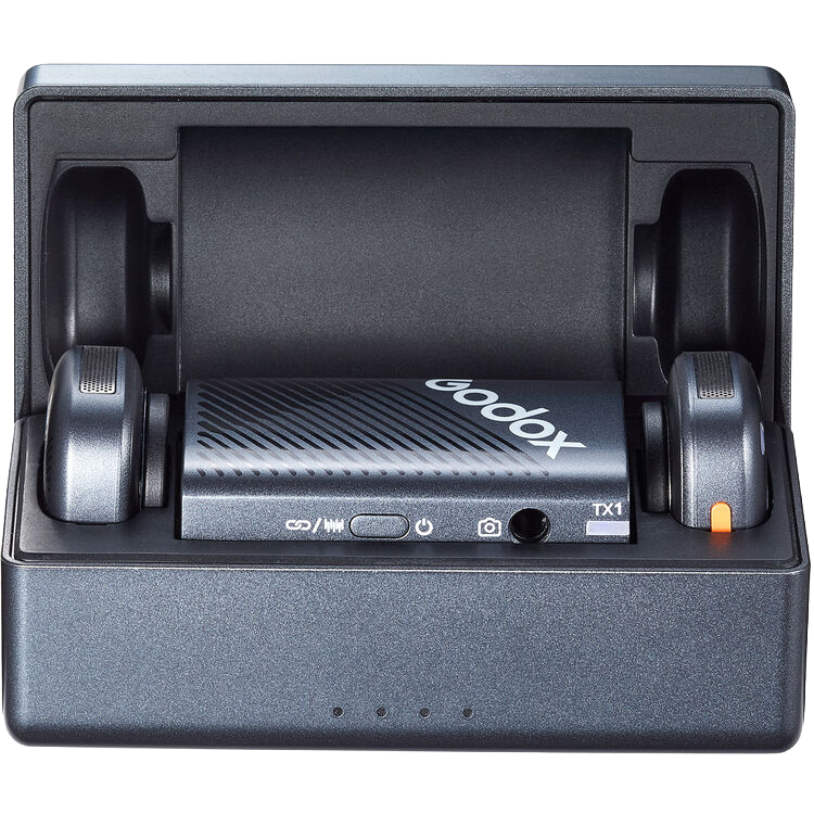 Godox Cube-C 2-Person Wireless Microphone System for Cameras and Mobile Devices (2.4 GHz, Black)