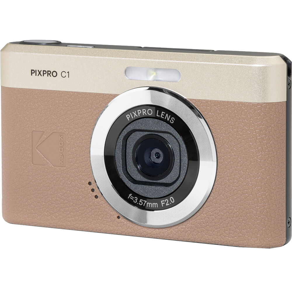 Kodak PIXPRO C1 Compact Digital Camera (Brown)