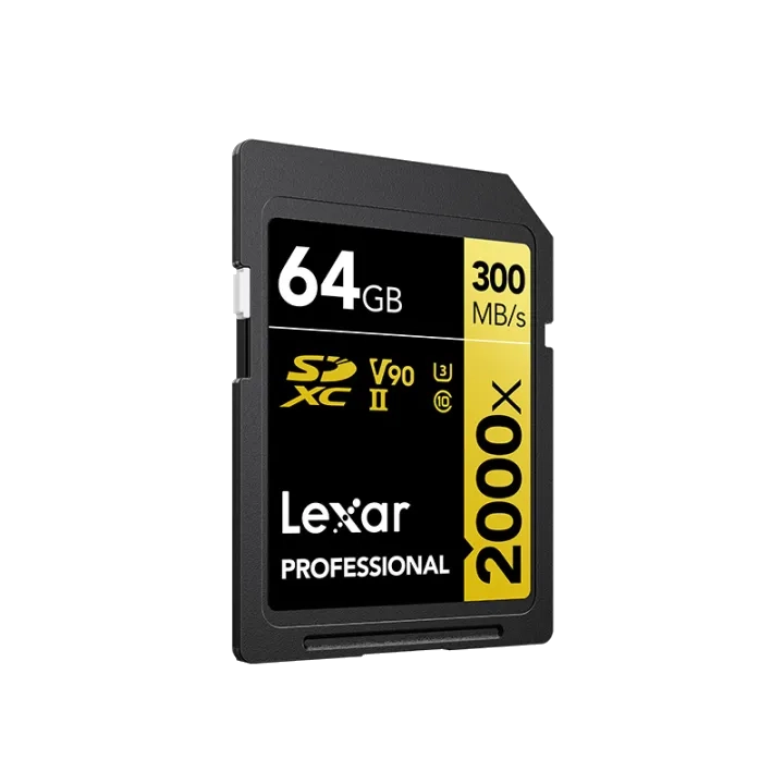 Lexar 64GB Professional 2000x UHS-II SDXC Memory Card
