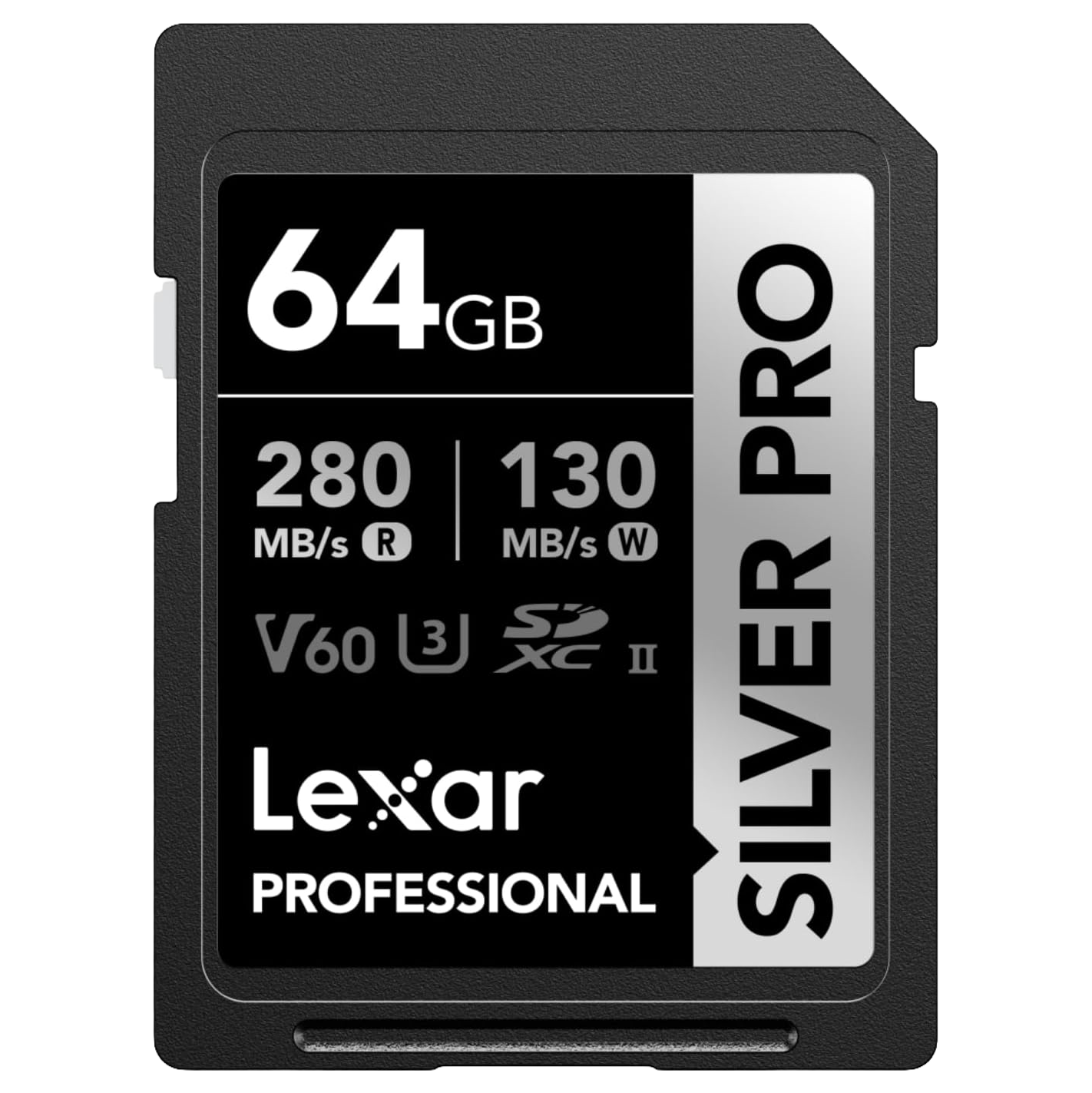 Lexar 64GB Professional SILVER PLUS Memory Card V60