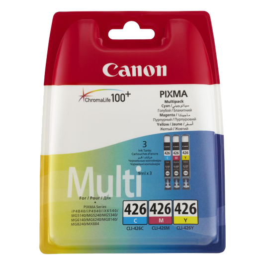Canon CLI-426 C/M/Y Ink Cartridges – Multipack