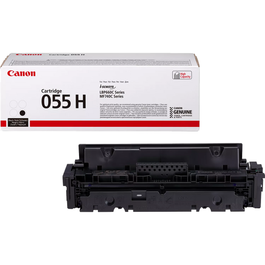 Canon 055 H High Yield Toner Cartridge, Black
