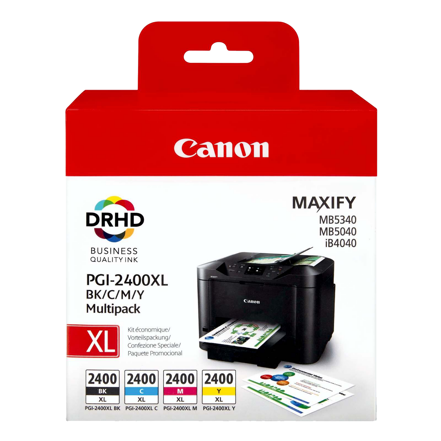 Canon PGI-2400XL High Yield BK/C/M/Y Ink Cartridge Multipack