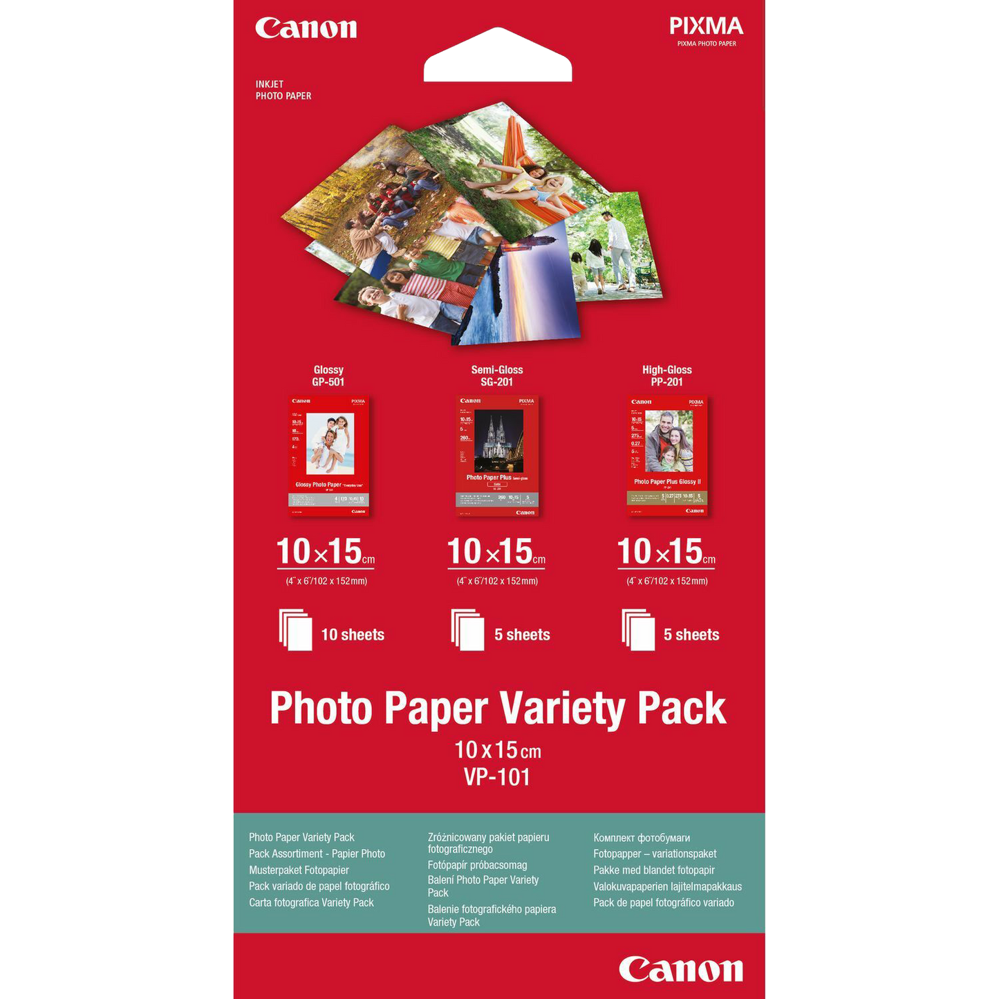 Canon Photo Paper Variety Pack VP-101 10x15cm