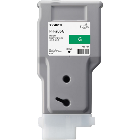 Canon PFI-206 Green Ink Cartridge (300 ml)