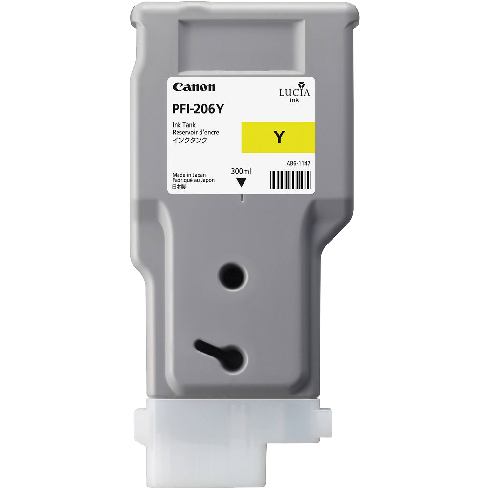 Canon PFI-206 Yellow Ink Cartridge (300 ml)