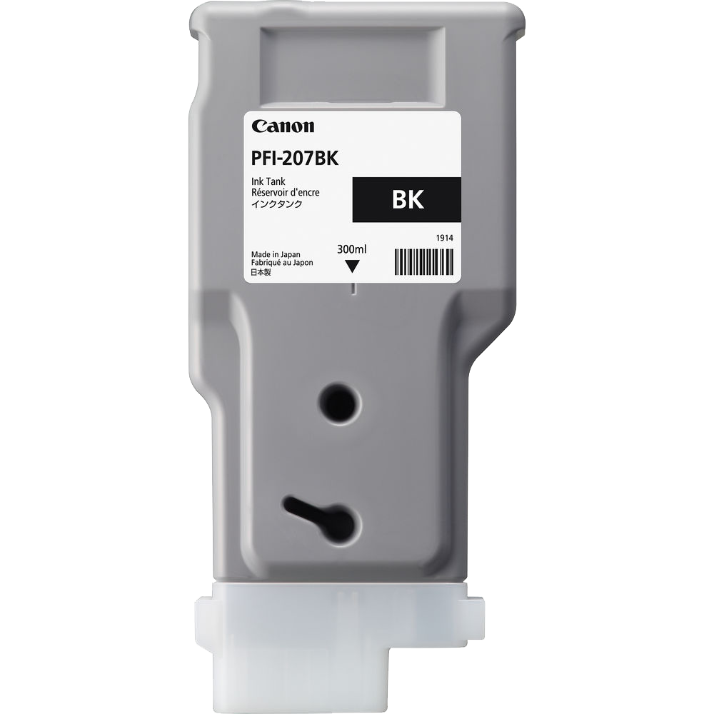 Canon PFI-207BK Black Ink Cartridge (300 ml)