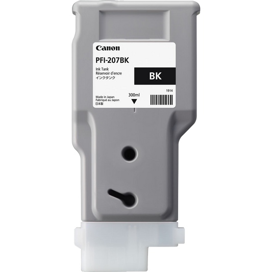 Canon PFI-207BK Black Ink Cartridge (300 ml)