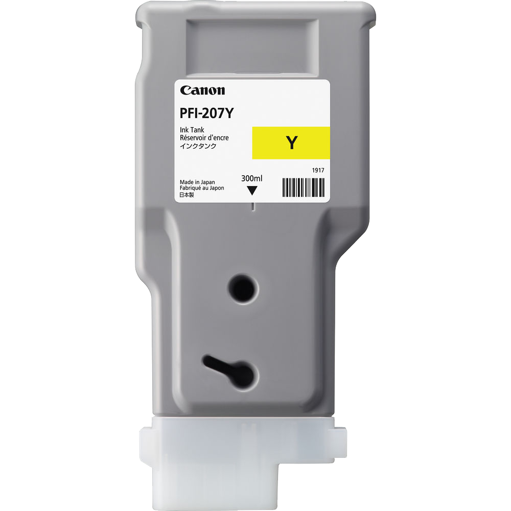 Canon PFI-207Y Yellow Ink Cartridge (300 ml)