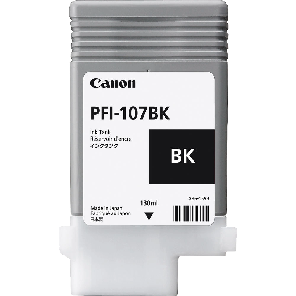 Canon PFI-107BK Black Ink Cartridge (130 ml)