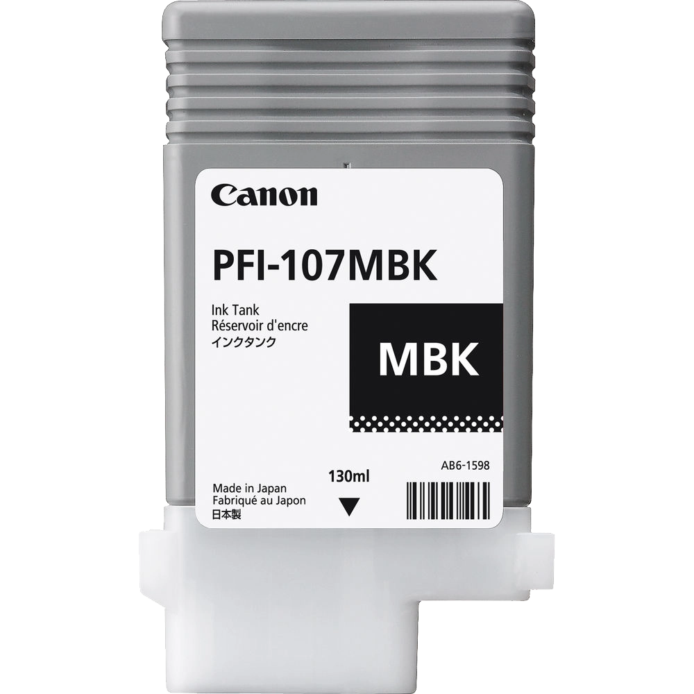 Canon PFI-107MBK Matte Black Ink Cartridge (130 ml)