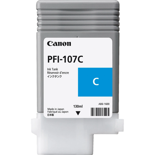 Canon PFI-107C Cyan Ink Cartridge (130 ml)