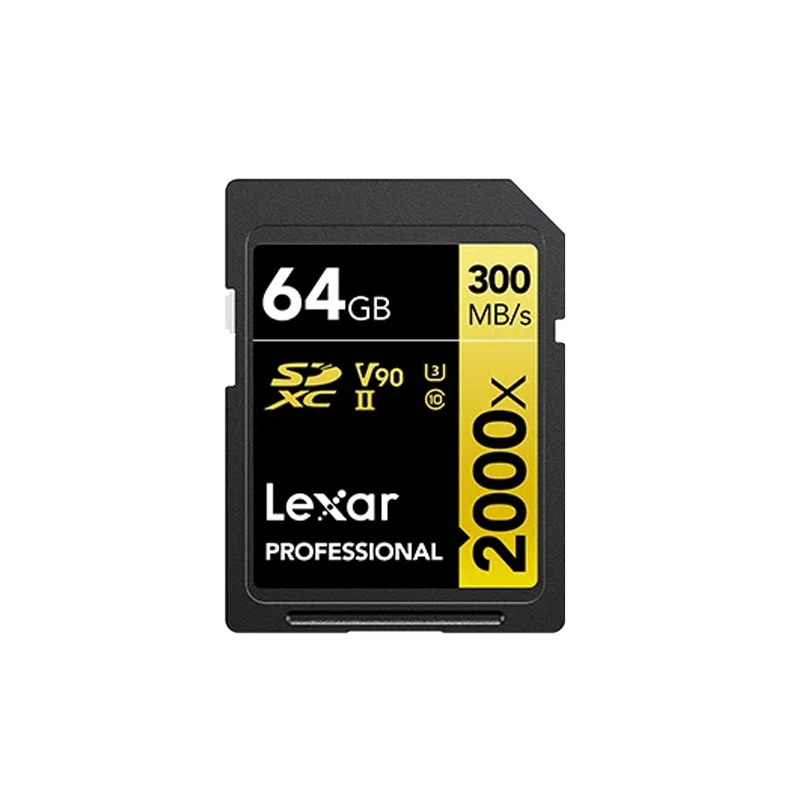 Lexar 64GB Professional 2000x UHS-II SDXC Memory Card
