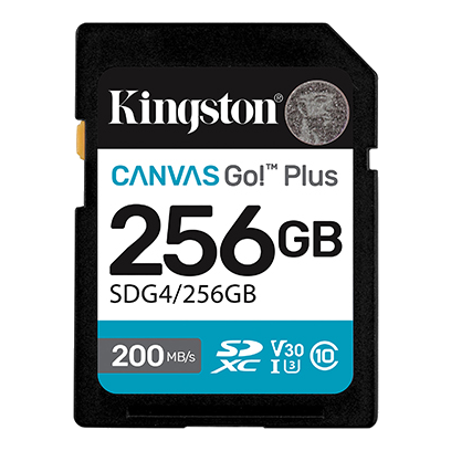 Kingston 256GB Canvas Go! Plus UHS-I microSDXC Memory Card