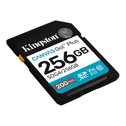 Kingston 256GB Canvas Go! Plus UHS-I SDXC Memory Card