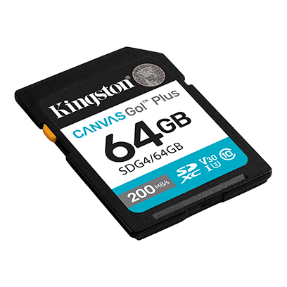 Kingston 64GB Canvas Go! Plus UHS-I SDXC Memory Card