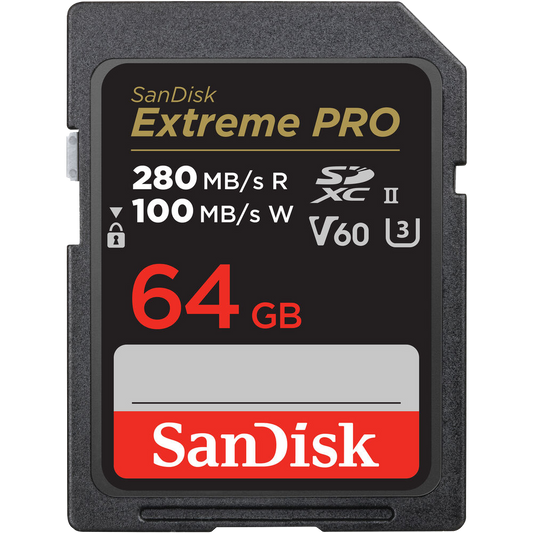 SanDisk 64GB Extreme PRO UHS-II SDXC Memory Card