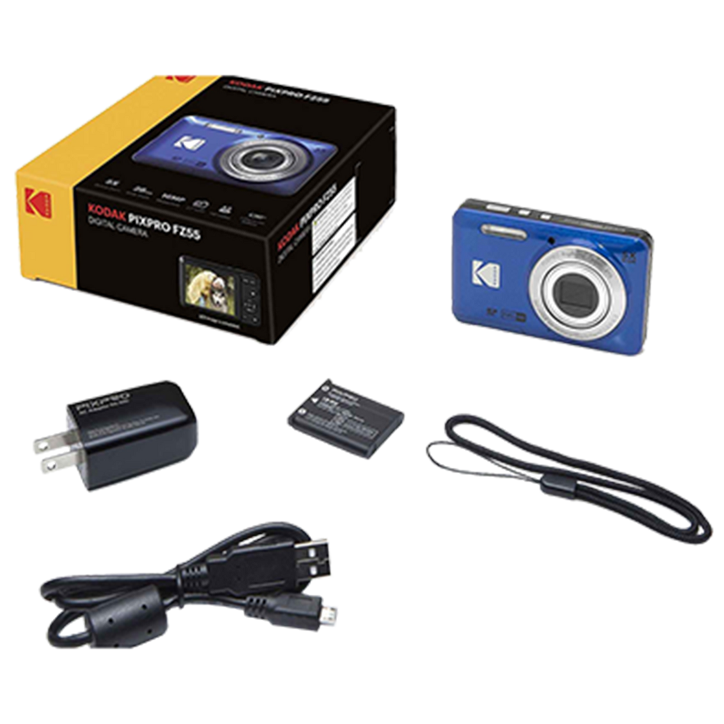 Kodak PIXPRO FZ55 Digital Camera (Blue)