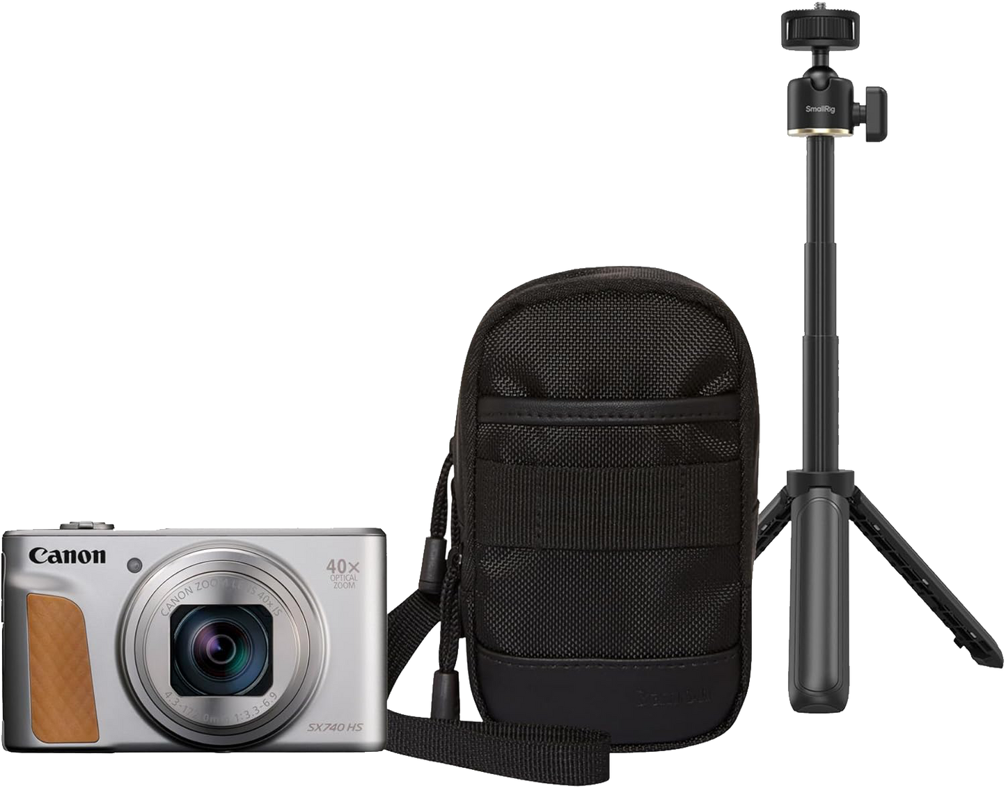 Canon PowerShot SX740 HS Camera Travel Kit (Silver)