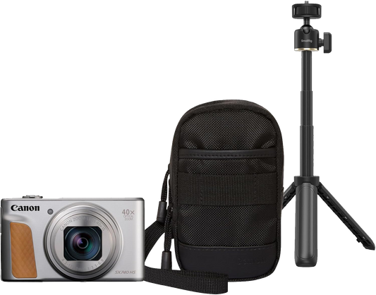 Canon PowerShot SX740 HS Camera Travel Kit (Silver)