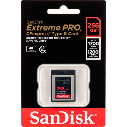 SanDisk 256GB Extreme PRO CFexpress Card Type B