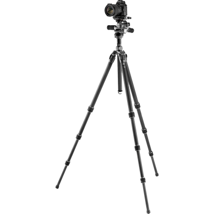 Gitzo GT2542 Mountaineer Series 2 Carbon Fiber Tripod with GHF3W 3-Way Fluid Head Kit