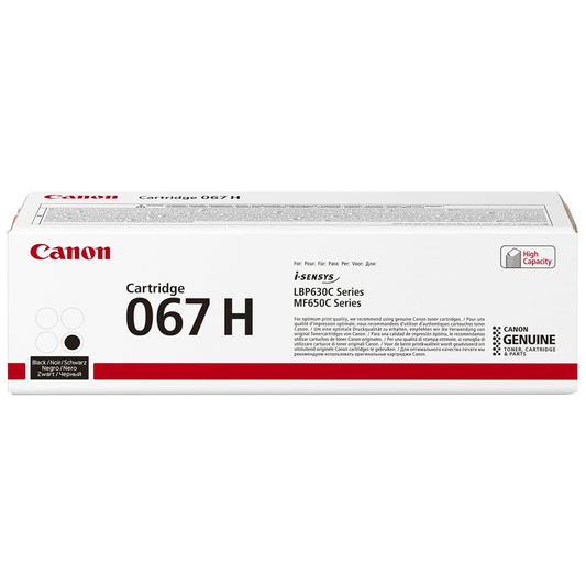 Canon 067 H High Yield Toner Cartridge, Black