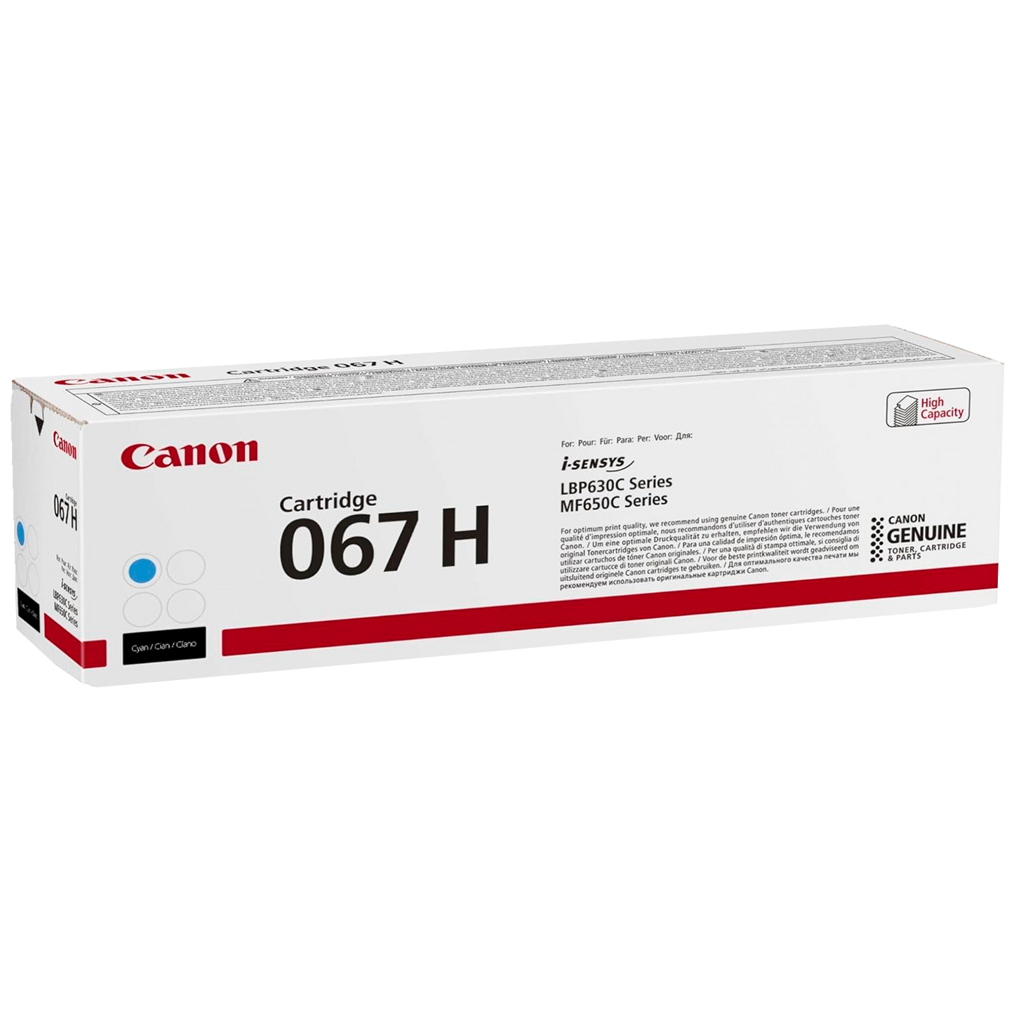 Canon 067 H High Yield Toner Cartridge, Cyan
