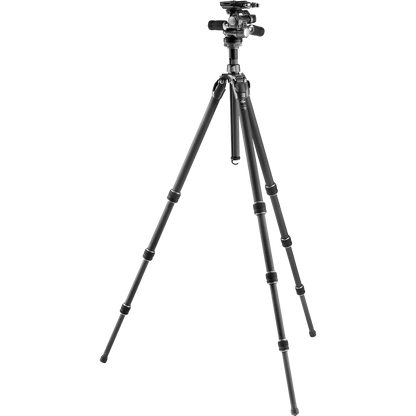 Gitzo GT2542 Mountaineer Series 2 Carbon Fiber Tripod with GHF3W 3-Way Fluid Head Kit