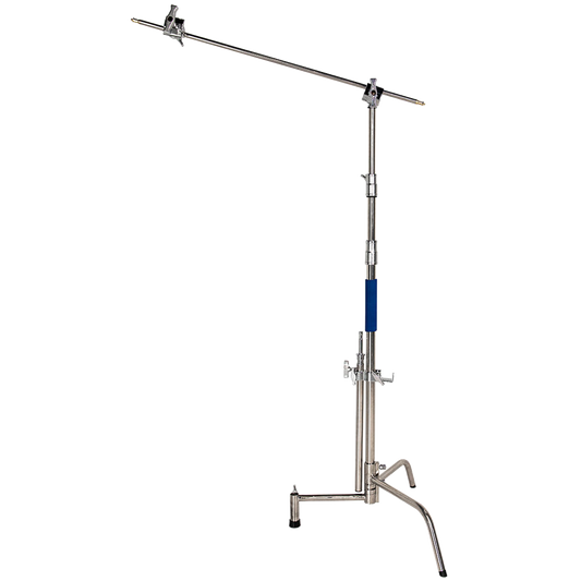 Savage C-Stand with Grip Arm and Turtle Base Kit (Stainless Steel 9.5')