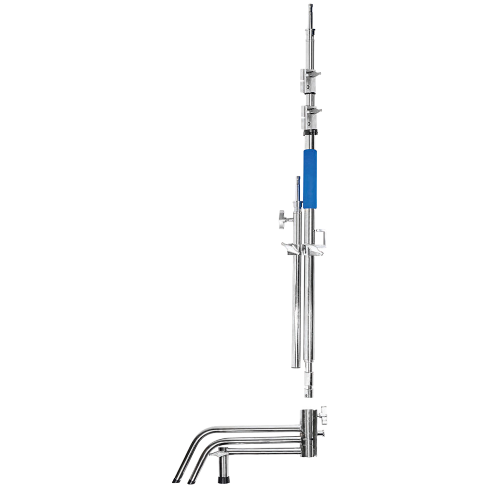 Savage C-Stand with Grip Arm and Turtle Base Kit (Stainless Steel 9.5')