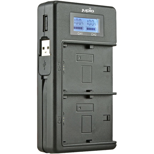 Jupio USB Dedicated Duo Charger for Sony NP-FZ100 Batteries