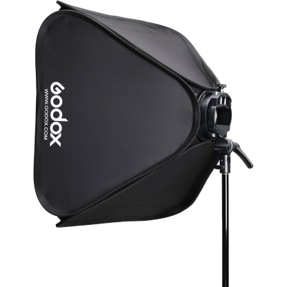Godox S2 Speedlite Bracket with Softbox, Grid & Carrying Bag Kit (60cmx60cm)