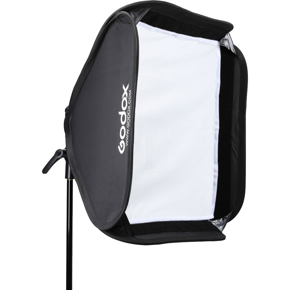 Godox S2 Speedlite Bracket with Softbox, Grid & Carrying Bag Kit (60cmx60cm)