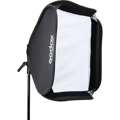 Godox S2 Speedlite Bracket with Softbox, Grid & Carrying Bag Kit (60cmx60cm)