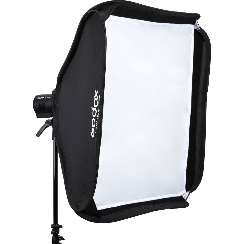 Godox S2 Speedlite Bracket with Softbox, Grid & Carrying Bag Kit