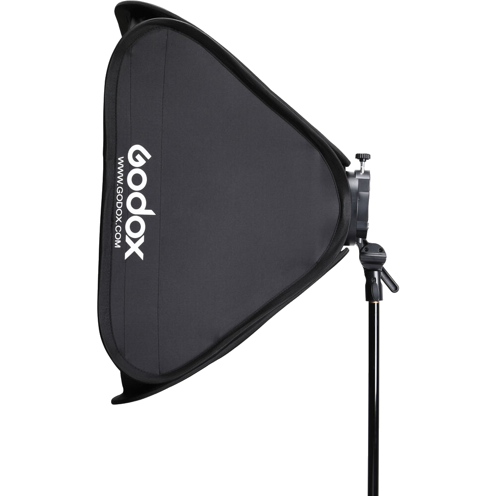 Godox S2 Speedlite Bracket with Softbox, Grid & Carrying Bag Kit