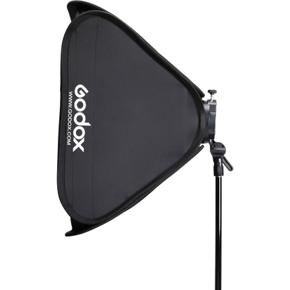 Godox S2 Speedlite Bracket with Softbox, Grid & Carrying Bag Kit