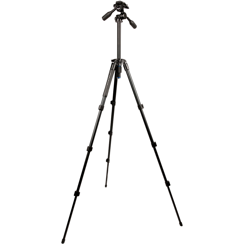 SLIK Pro AL-324-3W Aluminum 4-Section Tripod with Arca-Type 3-Way Pan-Tilt Head