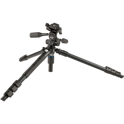 SLIK Pro AL-324-3W Aluminum 4-Section Tripod with Arca-Type 3-Way Pan-Tilt Head