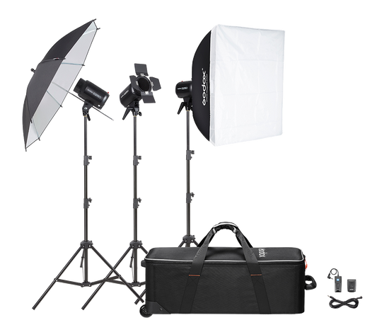 GODOX E250-D Trio of E250 Studio Flashes Kit