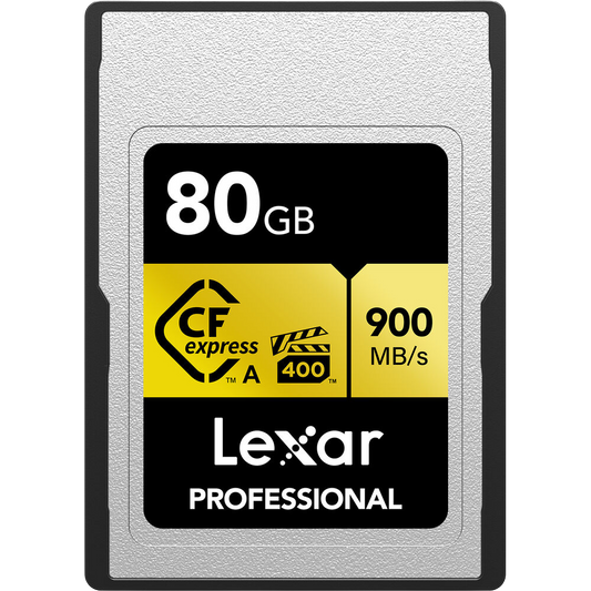 Lexar 80GB Professional CFexpress Type A Card GOLD Series