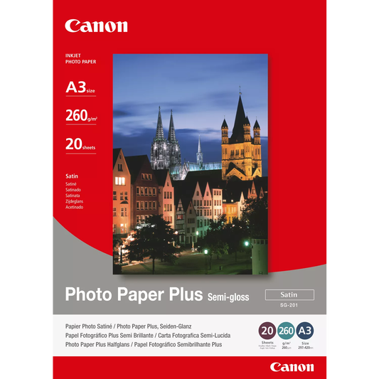 Canon SG-201 Photo Paper Plus A3 – 20 Sheets