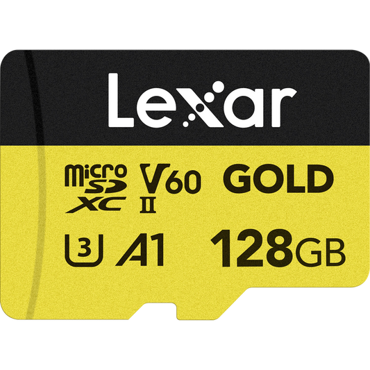 Lexar 128GB Professional GOLD UHS-II microSDXC Memory Card