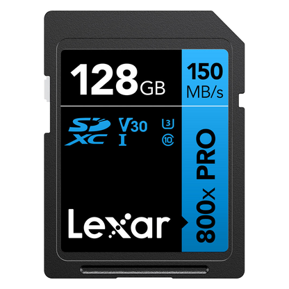 Lexar 128GB High-Performance 800x PRO UHS-I SDXC Memory Card