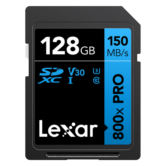 Lexar 128GB High-Performance 800x PRO UHS-I SDXC Memory Card